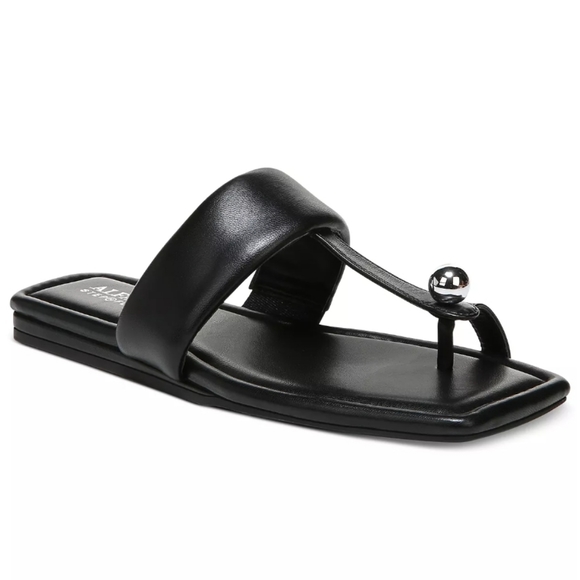 Alfani Shoes - Alfani Estelle Flat Sandals Black -6